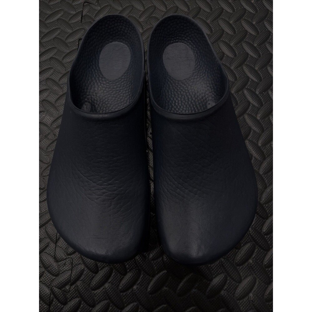 Rare Birkenstock Classic Birkinstock Polyurethane Clog  Sz 5.5 Navy Blue Mule - Picture 3 of 5